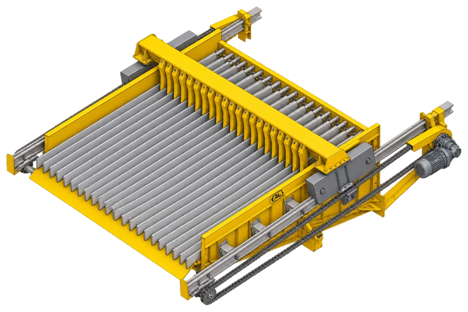 Grizzly with comb-type overhead crane LA-GCTCP-40-35