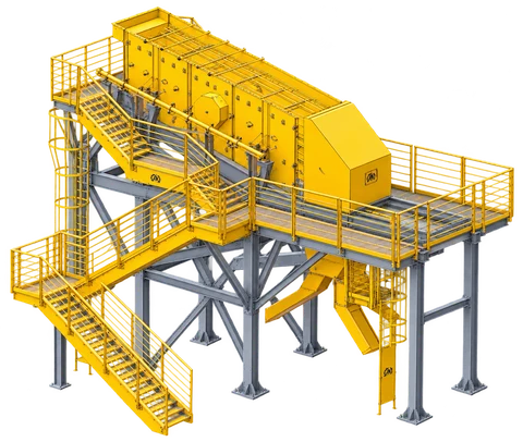 Heavy-duty inclined vibrating screen LA-VVP-5153-OR07